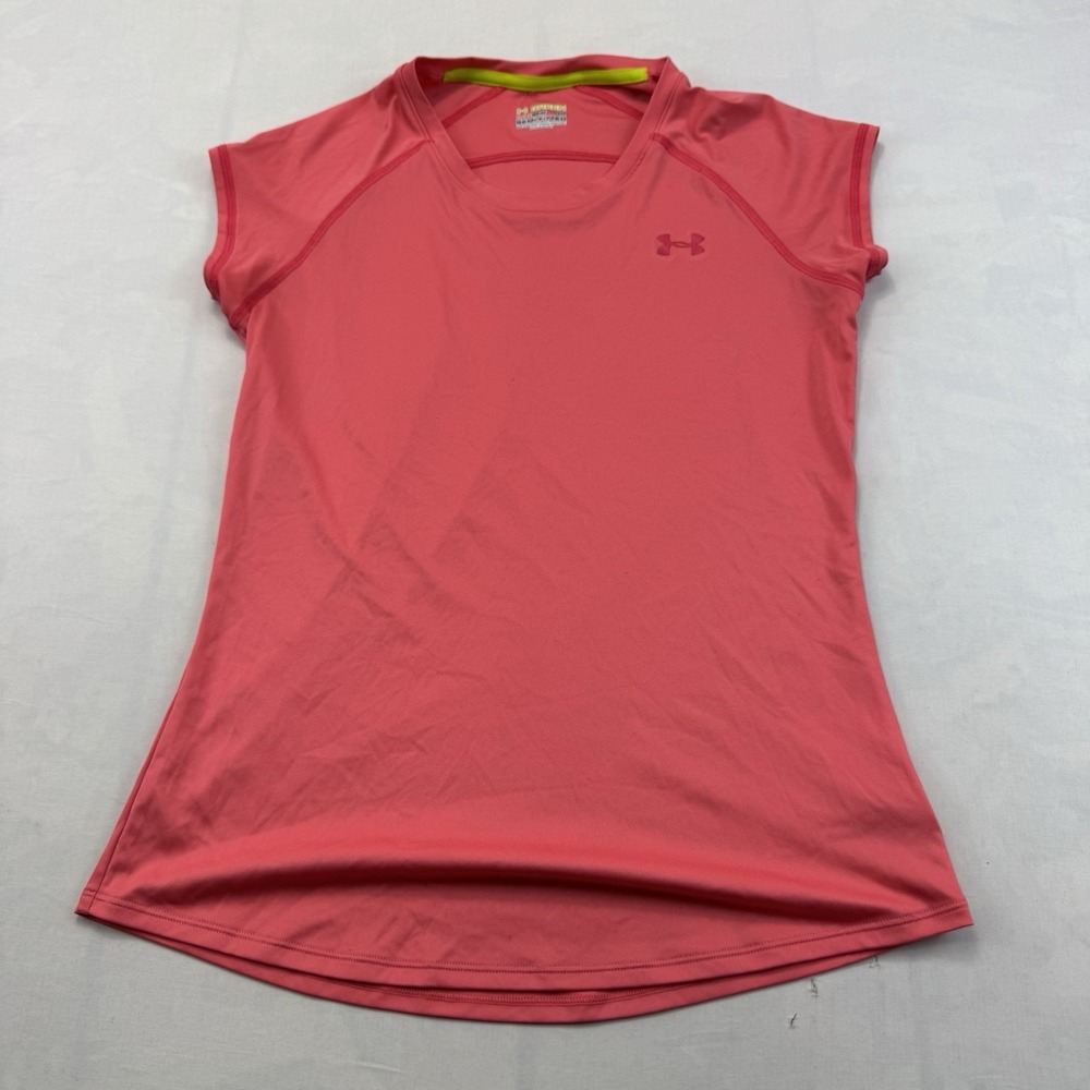Under Armour Women's SM Coral HeatGear Semi-Fitted Short Sleeve Athletic Tee